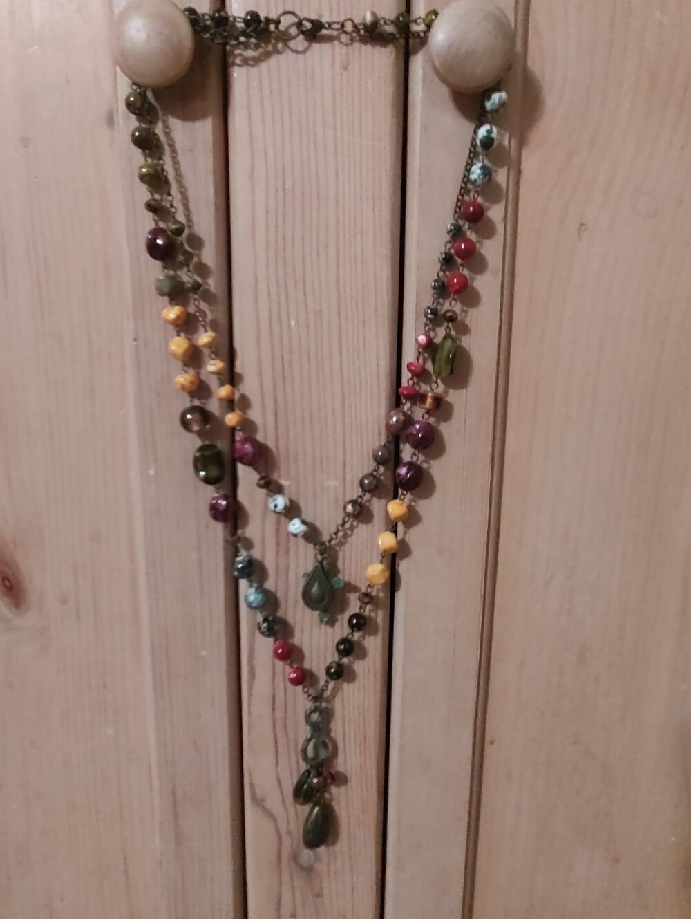 Boho Rosary Style Necklace